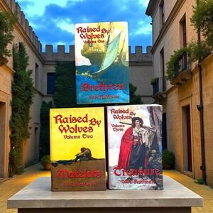 Lot of 3 Raised by Wolves Volumes 1-3 by W. A. Hoffman 2006 PB Gay Romance Serie